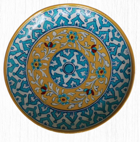 Neel Kanak Jaipur Blue Pottery Plate