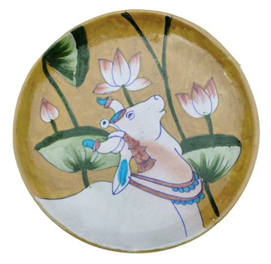 Padma Gauri Jaipur Blue Pottery Plate