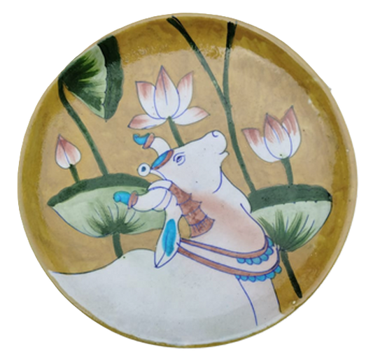 Padma Gauri Jaipur Blue Pottery Plate