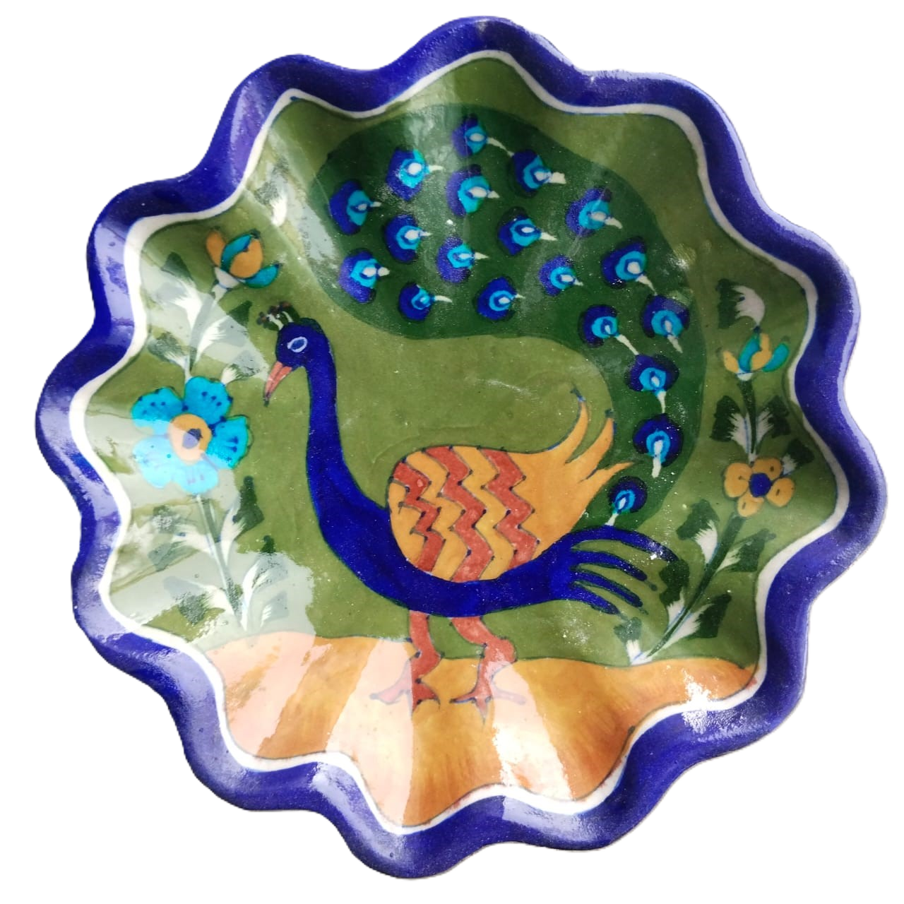 Mayur Jaipur Blue Pottery Plate